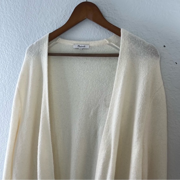 Madewell Cozy Walker Merino Alpaca Blend open cardigan sweater Size Medium - Picture 4 of 13